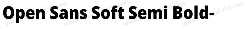 Open Sans Soft Semi Bold字体转换